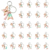 Transparent Epoxy Resin Keychains KEYC-YW00002-1