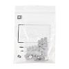 40Pcs 4 Styles 304 Stainless Steel Ear Nuts STAS-FS0002-23-7