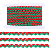 1 Roll Polyester with Paillette Wavy Fringe Trim Ribbon OCOR-GF0005-72D-1