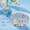 20Pcs Electroplated Natural Quartz Crystal Dyed Pendants FIND-FG0003-29-5