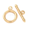 Rack Plating Eco-Friendly Brass Toggle Clasps KK-S403-16G-2
