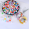 Round Silicone Focal Beads SI-JX0046A-93-3