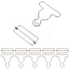 6 Bags Adjustable Iron Buckles IFIN-CY0001-04P-1