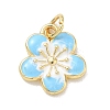 Brass Enamel Pendants KK-CBA3F25-05G-02-1