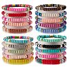 20Pcs 20 Colors Handmade Polymer Clay Heishi Surfer Stretch Bracelets Set with Synthetic Hematite BJEW-SW00044-1