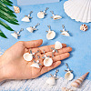 Angel Shell & Acrylic Pendant Decorations HJEW-TA00198-6