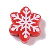 Opaque Christmas Theme Resin Cabochons RESI-H162-06F-1