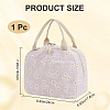 Flower Printed Cotton Foil Lunch Bags AJEW-WH20001-92-2