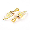 Natural Citrine Pendants G-N345-01B-2