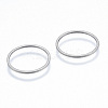 Non-Tarnish 201 Stainless Steel Linking Rings STAS-N090-T14-1-3