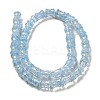 Transparent Crackle Glass Beads Strands GLAA-D025-01A-2