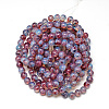 Baking Paint Glass Beads Strands DGLA-Q023-6mm-DB69-7