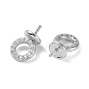 Brass with Cubic Zirconia Peg Bails KK-B087-13B-P-2