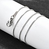 Tarnish Resistant 304 Stainless Steel Snake Chain Necklaces LS-STAS-M174-019P-2