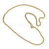 Alloy Rope Chain Necklaces for Women WGC39CD-27-1