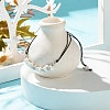Synthetic Howlite Chips Braided Bead Bracelet BJEW-JB08019-13-2