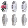 Plastic & Rhinestone Stretch Bracelets AJEW-WH20064-05-1