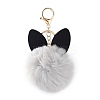 Faux Fur Cat Pendant Keychain ANIM-PW0002-20D-2