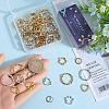 96Pcs 8 Styles Tibetan Style Alloy Bead Frames FIND-SC0008-86-3