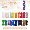 100M 20 Styles Polyester Lace Trims OCOR-MA0001-24-2