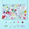 106Pcs 11 Styles Transparent Mixed Colors Acrylic Beads with Strong Stretchy Beading Elastic Thread OACR-FS0001-60-8