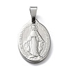 Non-Tarnish 304 Stainless Steel Pendants STAS-F223-43P-1