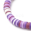Polymer Clay Heishi Beads Stretch Bracelet for Women BJEW-JB07207-02-6