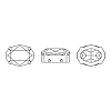 Preciosa® MAXIMA Crystal Sew-On Cups LS-Y-PRC-SB8-10330-S-5
