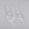 Transparent Acrylic Templates DIY-WH0488-55-7