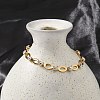 304 Stainless Steel Rhinestone Cup Chain Bracelets for Women BJEW-F488-26C-G-3