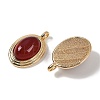 Natural Carnelian(Dyed & Heated) Pendants KK-P283-54G-01-2