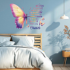 Translucent PVC Self Adhesive Wall Stickers STIC-WH0015-300-5