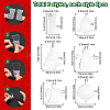 48Pcs 6 Styles Christmas Acrylic Big Pendants FIND-SC0011-43-2