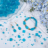8 Styles Transparent Glass Beads GLAA-SP0001-54-4