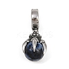 Dragon Claw 316 Surgical Stainless Steel & Round Natural Lapis Lazuli Pendant Decoration STAS-Z165-01AS-02-1