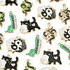 20Pcs 5 Styles Alloy Enamel Pendants ENAM-CJ0005-74-3