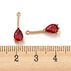 Brass with Cubic Zirconia Pendants KK-Z035-01C-3