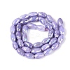 Anti-Tarnish Electroplate Glass Beads Strands EGLA-Q130-02A-15-2