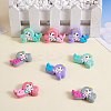 12Pcs 4 Colors Silicone Focal Beads JX774A-4