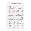 304 Stainless Steel Huggie Hoop Earrings LS-EJEW-O087-09E-P-3