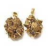 Electroplated Natural Druzy Agate Pendants G-K338-45G-2