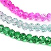 Transparent Painted Glass Beads Strands DGLA-A034-T3mm-A03-4