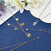 6Pcs 2 Colors 304 Stainless Steel Paperclip Chain Necklaces NJEW-SC0001-58A-3