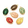 Brass Enamel Pendants KK-S345-179-1