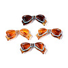 Painted Transparent Acrylic Beads OACR-T029-03K-1