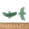 Eagle Shape Natural Green Aventurine Gemstone Pendants G-P563-05F-3