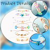 6Pcs 6 Style Adjustable Nylon Thread Braided Bead Bracelets BJEW-SC0001-48-6