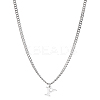 1Pc 304 Stainless Steel Letter Pendant Necklaces NJEW-LP0001-33Y-P-1