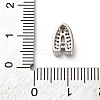 Brass Micro Pave Cubic Zirconia Beads KK-F895-19P-4
