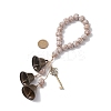 Brass Bell Key Pendant Decorations HJEW-JM04230-03-3